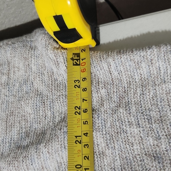 Pure Jill Cardigan Womens Size XL Petite Open Long Sweater Gray White Heather - Picture 9 of 9